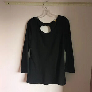 Leifsdottir for Anthropologie black shirt